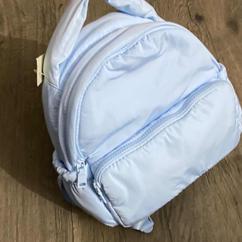 No Boundaries Light Blue Puffy Backpack - image 3